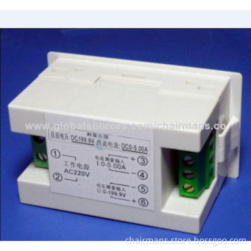 Digital LCD Voltage Meter, 0-199V, Measures 70 x 40 x 39mm